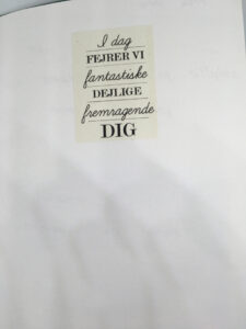Fødselsdagskort på Memory Lane