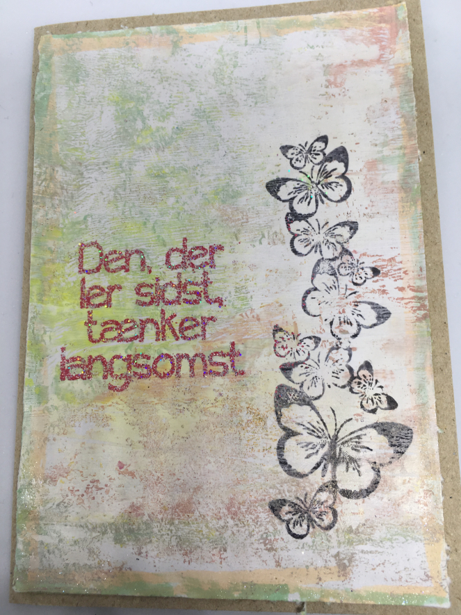 Kort med Gelli plates